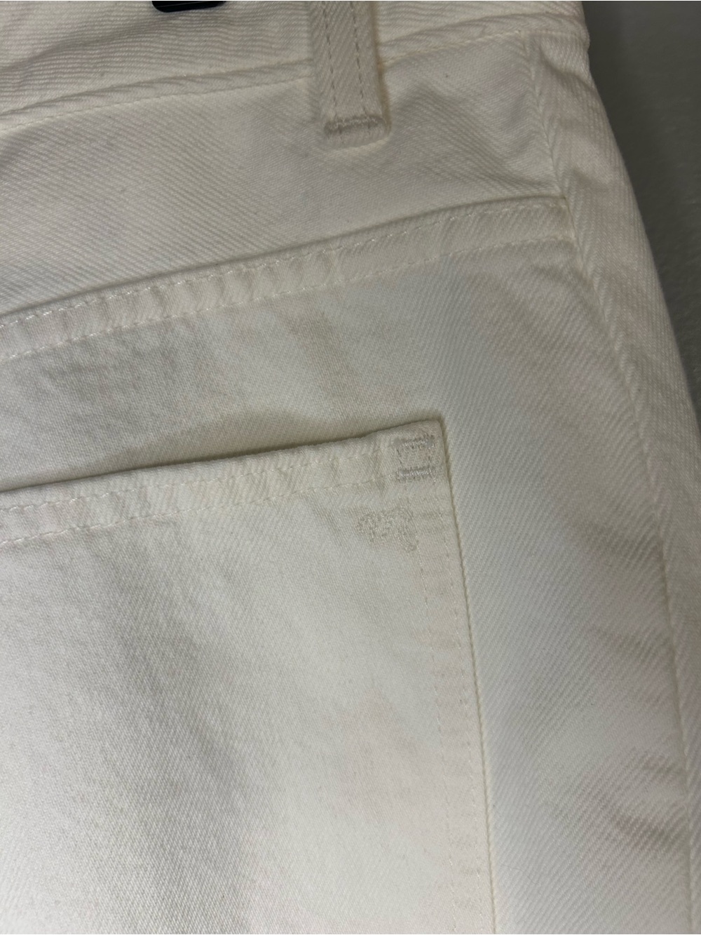 *NWT* Madewell Women’s Tile White The Curvy Pieced Barrel-Leg Jeans, Size 31 - Picture 12 of 16
